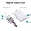 Interrupteur poussoir étanche et récepteur IP54 caractéristiques Kit de télécommande extérieur étanche